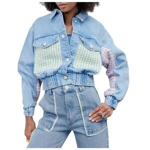 Denim Patchwork Jacket